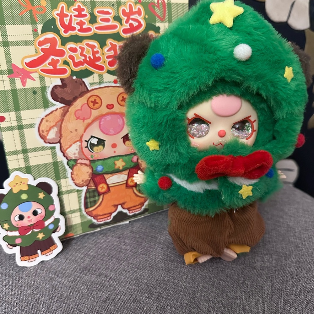 Baby Three Wreath Bear with special glitter eyes RARE